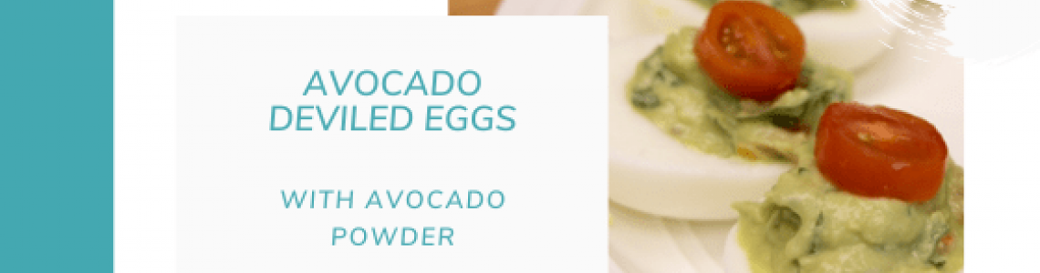 Avocado Deviled Eggs {Made with Avocado Powder} for the Keto Diet
